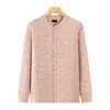 Cárdigan Interior de Algodón Puro para Mujeres Mayores Top de Otoño Top Abotonado de Abuela Camisa Base de Doble Botonadura Cálida para Otoño e Invierno de Señoras Mayores