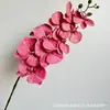 Materiais Florais Vermelhos Coleção de Flores Artificiais Coleção de Casamento Rosa Hortênsia Materiais Florais Táteis Flores Lineares Arco Fundo de Chão