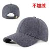 Boné de Baseball Lã Oversized Outono Inverno para Homens, Boné com Aba Estilo Coreano Forrado com Fleece, Chapéu Quente para Mulheres de Meia-Idade e Idosas, Tendência Feito Sob Medida