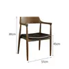 Conjunto de mesa e cadeiras de jantar minimalista estilo americano para várias pessoas, mesa de jantar de madeira maciça para restaurantes e salas de jantar, mesa e cadeiras de jantar longas de madeira
