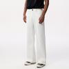 Novedad Primavera 2025 Jeans Blancos para Hombre, Corte Holgado, Talla Grande, Gama Alta, Pantalones Casuales de Pierna Recta, Marca de Tendencia