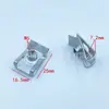 Porca de Dedo Dacromet Aço Manganês Metal Porca em U Acessórios de Ferragens Clipe Mola de Lâmina Parafuso Autoatarraxante Base M6