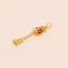 Broche Colgante Hecho a Mano Estilo Tradicional Accesorios Hanfu Nuevo Estilo Chino Botones con Borlas Piezas de Hebilla Qipao Hebilla para Ropa