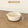 Lavabo de plástico binaural para lavar verduras, para dormitorio de estudiantes, para lavar los pies, de gran capacidad, para el hogar, venta al por mayor