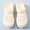 Sapatos com buracos elevados para mulheres, roupa externa de praia de verão, respirável, Baotou Home, pé anti-fedorento, antiderrapante, resistente ao desgaste, sandálias para todos os tipos de combinações