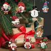 Enanos de Navidad Decoraciones de Madera Decoración Colgante Árbol de Navidad Fiesta Papá Noel Elfo Ambiente del Hogar