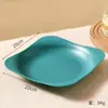 Suministro Especial Transfronterizo de Platos de Cuatro Esquinas, Juegos de Platos para Guarniciones Domésticas, Platos para Carne, Platos Nórdicos para Ensalada de Frutas, Fabricantes Mayoristas