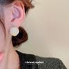 Aretes Electrochapados en Oro Real Aguja de Plata Zircón Perla Concha en Forma de Abanico Lujo Ligero Francés Alto Sentido Aretes de Hebilla para la Oreja Venta al por Mayor Mujeres