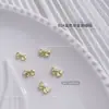 Acessórios de Unha Artística de Laço de Liga Metálica Decorações de Unha de Borboleta com Asa de Metal Líquido Laço