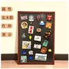 Imanes para Refrigerador Personalizados Transfronterizos de Nuevo Producto Más Vendidos, Marcos de Fotos Creativos, Tableros de Exhibición Magnéticos, Marcos de Insignias de Exhibición Cultural y Creativa de Almacenamiento