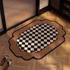 2024 nuevo estilo alfombra absorbente para inodoro antiguo alfombra de baño puerta de inodoro lodo de diatomeas alfombrilla absorbente de secado rápido
