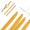 Spot Wholesale Paquete de 10 Cadenas de Acero Inoxidable en Forma de O de 2 mm Combinación Colgante Decorativo Accesorios de Joyería Cadena