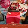Nuevo Juego de Decoración de Mesa de Café para Sala de Estar Estilo Chino, Decoración de Ambiente de Boda, Mantel, Vajilla, Decoración de Habitación de Boda, Camino de Mesa, Tazas de Té