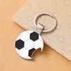 2024 Llavero Abridor de Botellas de Fútbol Creativo Metal Artículos Deportivos Regalo Promocional Llave Práctica Colgante para el Hogar