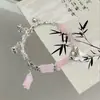 Pulsera de Mejor Amiga Más Vendida, Estilo Dulce, Rosa, Lujo Ligero, Regalo al por Mayor, Estilo Popular de Buena Relación Calidad-Precio, Puesto del Mercado Nocturno con Temática de Hadas