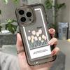 Capa de Celular Tulipa Azul e Amarela Adequada para iPhone 17 Pro Max, Design de Nicho para iPhone 16, Cobertura Total para iPhone 12, À Prova de Choque para iPhone 15 e À Prova de Queda para iPhone 14