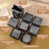 Bolsas para Joyería Color Negro Ceniza al por Mayor, Cajas de Lujo Ligero con Tapa abatible para Anillos, Pendientes, Collares, Joyeros, Bolsas de Terciopelo y Cajas de Empaque para Joyería
