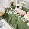 Towel de Sofá de Sala de Estar de Dibujos Animados Lindos Toalla de Sofá de una Pieza Todo Incluido Tela Cubierta Cubierta de Sofá Universal de Cuatro Estaciones de Chenilla