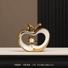 Ornamentos Modernos de Pássaros de Luxo Leve para Sala de Estar de Casa, Armário de Vinhos, Decorações de Armário de TV, Ornamentos de Maçã Criativos em Estilo Europeu para Hall de Entrada