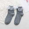 Calcetines para Mujer Estilo Japonés Calcetines Lolita Calcetines Cortos Encaje Blanco Calcetines Media Pantorrilla Chica Suave Estilo Japonés Lolita Retro Calcetines de Mujer