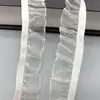 Ribete de Encaje Fruncido de un Solo Lado, Ribete de Encaje Elástico de Tul Multicolor, Ribete de Cuello de Muñeca, Encaje de Decoración de Volantes en el Dobladillo de la Falda