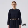 Conjunto de Ropa Deportiva con Sudadera con Capucha de Cuello Redondo de Longitud a la Cintura para Exteriores Transfronteriza, Manga Larga Holgada, Ropa para Fitness, Running, Yoga, Top, Chaqueta