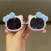 Óculos de Sol Infantil Gatinho Princesa Fofa Óculos de Gato Adorável Óculos de Menina Bebê Proteção UV Kt Laço Transfronteiriço