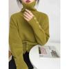 En stock suéter de cuello alto estilo coreano suave y ceroso en el pecho cálido para principios de primavera otoño e invierno suéter de capa base ajustado