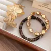 Pulseira de Margarida com Pérola Banhada a Ouro Real, Design Exclusivo de Nicho, Pulseira Simples e Elegante, Sensação de Luxo Leve e de Alta Qualidade, Joias Femininas