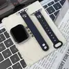 Pulseira de Relógio Adequada para Apple S12Iwatch Band S10987Se Padrão Cruzado Cavalo Louco Duplo Pino Pulseira de Pulso Vintage