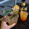 [Borracho] Cóctel Whisky Desechable Transparente Plástico Copa de Vino Brandy Fiesta Cena Copa de Vino