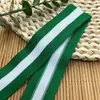 Ventas Directas de Fábrica Cinturón de Punto Colorido a Rayas Poliéster Tira de Red Elástica Horizontal Tira Lateral Ampliada Cinturón para Pantalones de Uniforme Escolar Deportivo