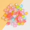 Luminoso Transparente Color Gelatina Estrella de Cinco Puntas Accesorios de Resina DIY Pegamento Crema Funda para Teléfono Móvil Hebilla para Zapatos Accesorios para el Cabello