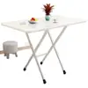 Mesa pequena dobrável para uso doméstico, mesa de jantar retangular simples para barracas ao ar livre, dormitório, quarto, varanda, casa de aluguel