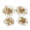 Anillas Abiertas de Acero Inoxidable con Recubrimiento de Oro al Vacío 200 Piezas/Paquete 3-10mm para Manualidades DIY