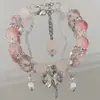 Pulseira de Cadeado da Paz Retro Estilo Chinês em Estoque para Mulheres, Pulseira Doce de Contas Estilo Ins, Joia para Estudantes, Pulseira de Amizade para Amigas
