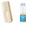 Cepillo para zapatos de gamuza, cepillo especial para zapatos de cuero de gamuza, borrador para mantenimiento, cepillo limpiador de gamuza, cepillo para zapatos de cerdas suaves, cepillo de piel de ciervo