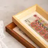 Marco de Fotos de Madera Maciza Estilo Chino Atractor de Fortuna para Decoración del Hogar, Adorno Potenciador de Riqueza