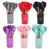 Juego de Utensilios de Cocina de Silicona, Juego de 12 Piezas de Utensilios de Cocina de Silicona Antiadherentes Resistentes al Calor, Libres de BPA, Juego de Cocina para Remover Espátula Volteador Cuchara Pinzas Batidor