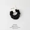 Tiara de Cabelo com Estampa de Leopardo e Inserção de Cartão Estilo Coreano para Mulheres 2026 Novo Toque de Luxo Prendedor de Coque Elástico de Renda Acessórios de Cabelo