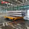 Camión Plano de Riel de Bajo Voltaje Controlado Remotamente para Transportar Tuberías de Acero Agrupadas en Talleres, Camión Plano Eléctrico de Transporte de Alta Frecuencia