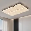 Lámpara de techo minimalista italiana para sala de estar, textura de cristal de hielo de lujo ligero, luz principal para el pasillo, lámpara de iluminación moderna de alta gama para dormitorio