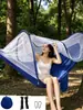 Rede de Dormir ao Ar Livre Anti-Mosquito Abertura Rápida com Mosquiteiro Acampamento Acampamento Portátil Abertura Rápida Balanço de Nylon Pátio Viagem Rede de Cama