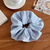Scrunchie listrado estilo coreano com toque de alta qualidade, elástico para rabos de cavalo, acessório de cabelo versátil para rabo de cavalo baixo