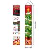 Nuevo pareado navideño, cascanueces, muñeco de nieve, árbol de Navidad, 30 x 180 cm, cortina de puerta para exterior, decoración, bandera colgante