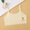 Roupa íntima feminina sem costura para meninas de 10 a 14 anos, Sutiã de camada única para crianças na primeira fase de desenvolvimento, Camiseta pequena para estudantes do ensino fundamental