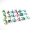 Lindo animalito pez Pequeña Tortuga cabeza de gato cuentas de cerámica pintadas a mano diy hecho a mano aretes con cuentas accesorios
