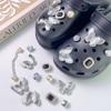 Acessórios Crocs Fivelas Decorativas DIY para Sapatos Femininos Flor de Sapato Zhibixing Conjunto de Acessórios para Sapatos Fivela Flor de Sapato Popular de Alta Qualidade