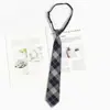 Accesorios para Camisa de Golpe Libre de Personas Estilo Japonés Corbata Azul Estilo Académico jk Patrón Perezoso Vestido Académico Lazo de Corbata Mano de Mujer dk