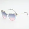 Gafas de Sol Estilo Retro Europeo y Americano con Montura Negra Ojo de Gato, Protección UV, Gafas de Sol para Proteger del Sol, Decoración Metálica, Modernas, Versátiles Gafas de Sol